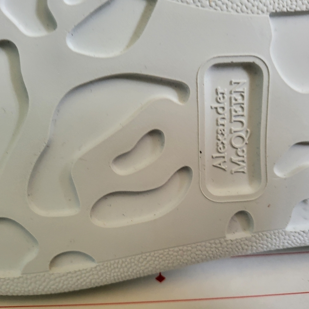 Alexander McQueen Men's Sneakers in White and Blue - Picture 7 of 12